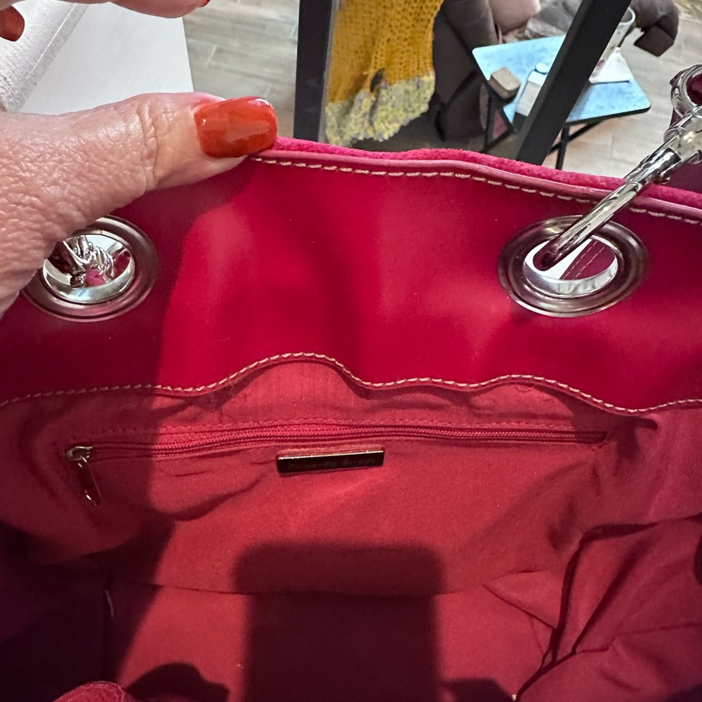 Stylish RED STRAW SHOULDER BAG NEW - Picture 7 of 8